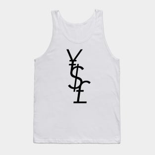 Yen Dollar Pound Tank Top